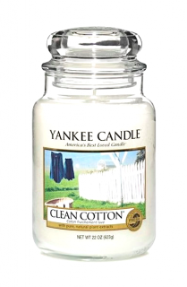 Yankee Candle svíčka 623 g Clean Cotton (USA)