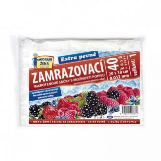 Zamrazovací mikrotenové sáčky č. 1 - 20 x 30 cm extra pevné 40 ks