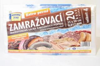 Zamrazovací mikrotenové sáčky č. 4 - 35 x 50 cm extra pevné 20 ks