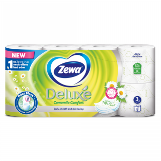 Zewa toaletní papír 8 ks Deluxe Camomile 3-vrstvý