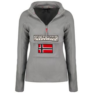 Dámská flísová mikina GEOGRAPHICAL NORWAY Tymclass Barva: Šedá, Velikost: 2XL