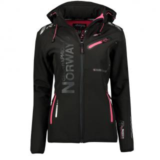 Dámská softshellová bunda GEOGRAPHICAL NORWAY Barva: Černá, Velikost: XL