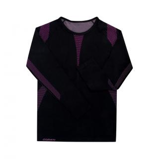 Dámské funkční termo prádlo Produkt: Termo triko, Barva: Černo růžová, Velikost: L/XL