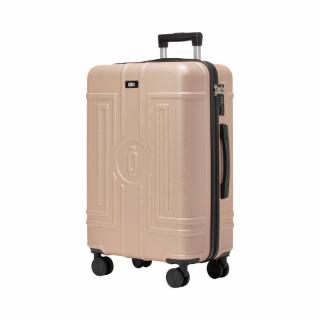 Extra odolný cestovní kufr s TSA zámkem ROWEX Casolver Barva: Šampaňská, Velikost: Střední kufr - 66x46x27 cm (63l)