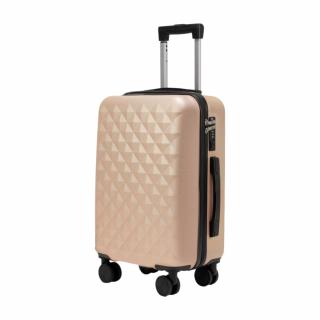 Extra odolný cestovní kufr s TSA zámkem ROWEX Crystal Barva: Šampaňská, Velikost: Příruční kabinový kufr - 55x38x23 cm (33l)