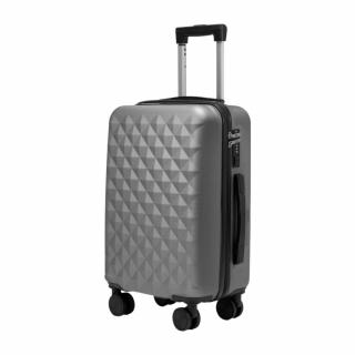 Extra odolný cestovní kufr s TSA zámkem ROWEX Crystal Barva: Šedočerná, Velikost: Příruční kabinový kufr - 55x38x23 cm (33l)