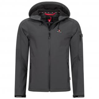 Lehká outdoorová pánská softshellová bunda HOHENHORN Altus Barva: Šedá, Velikost: 3XL