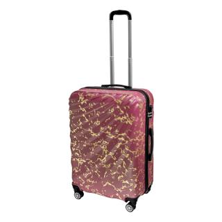 Odolný cestovní skořepinový kufr WEXTA WAVE Barva kufru: Rosegold, Velikost kufru: Příruční kabinový kufr 40l