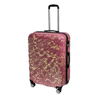 Odolný cestovní skořepinový kufr WEXTA WAVE Barva kufru: Rosegold, Velikost kufru: Střední kufr 66l