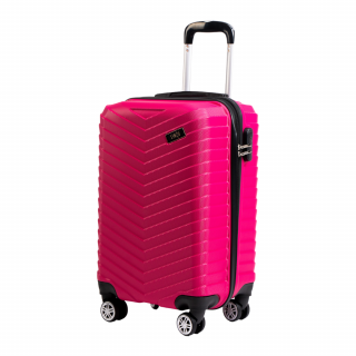 Odolný skořepinový cestovní kufr ROWEX Horizon Barva: Růžová, Velikost: Malý kabinový kufr - 56x34x24 cm (40l)