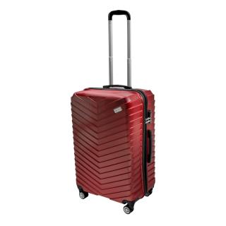 Odolný skořepinový cestovní kufr ROWEX Horizon Barva: Vínová, Velikost: Malý kabinový kufr - 56x34x24 cm (40l)