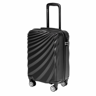 Odolný skořepinový cestovní kufr ROWEX Pulse Barva: Černá, Velikost: Malý kabinový kufr - 56x34x24 cm (40l)