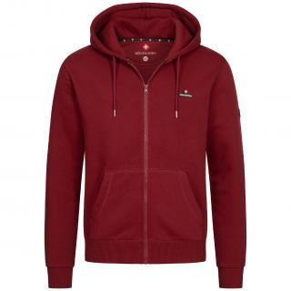 Pánská mikina s kapucí HOHENHORN Katan Barva: Červená, Velikost: 4XL