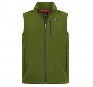 Pánská outdoorová softshellová vesta HOHENHORN Allalin Barva: Zelená, Velikost: 3XL