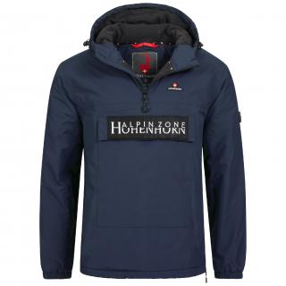 Pánská přechodná větrovka s přední kapsou HOHENHORN Allesso Barva: Modrá, Velikost: XL