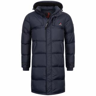 Pánský teplý péřový zimní kabát HOHENHORN Bannalp Barva: Tmavě modrá, Velikost: 3XL