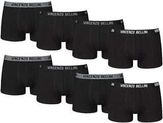 Stylové pánské boxerky v dárkovém balení 8ks Barva: Černé barvy, Velikost: L