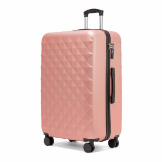 Velký rodinný cestovní kufr s TSA zámkem ROWEX Crystal Barva: Rosegold