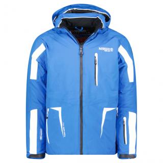 Zateplená lyžařská bunda s reflexními pruhy GEOGRAPHICAL NORWAY Wimax Barva: Světle modrá, Velikost: XL