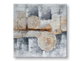 Malovaný obraz na zeď ABSTRAKT 50x50 cm  (malované obrazy)