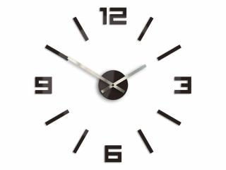 Moderní nástěnné hodiny ARABIC WENGE  (nalepovací hodiny na stěnu)