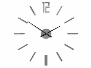 Moderní nástěnné hodiny CARLO GRAY  (nalepovací hodiny na stěnu)