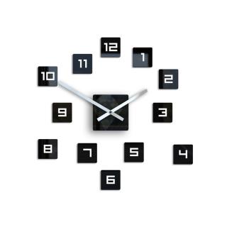 Moderní nástěnné hodiny CUBE  (nalepovací hodiny na stěnu)