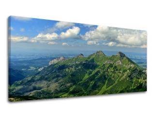 Obraz na stěnu PANORÁMA SLOVENSKO / TATRY  (moderní obrazy na plátně)