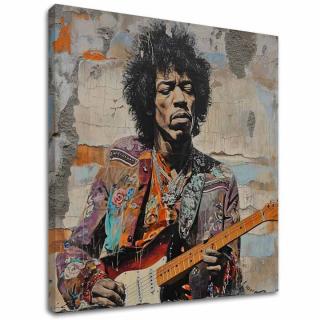 Obrázek JIMI HENDRIX - Kytarová poezie | 100% originální akrylová barva