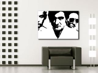 Ručně malovaný POP Art Die Ärzte 1 dílný 100x70cm