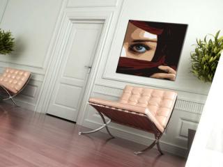 Ručně malovaný POP Art Eye 1 dílný 100x100cm