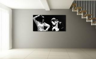 Ručně malovaný POP Art Pulp Fiction 1 dílný 100x50cm