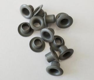 Průchodka šedá 5,5 x 6x 10 mm - 10 ks