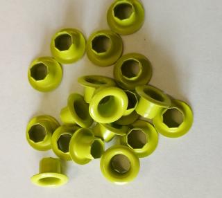 Průchodka žlutozelená 5,5 x 6x 10 mm - 10 ks
