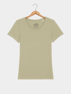 Dámské Basic tričko · Zelená sage Velikost: XS