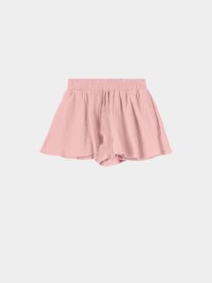 Dámské mušelínové oversize šortky · Růžová lila Velikost: M/L