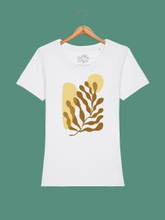 Dámské tričko Botanic · Bílá Velikost: L