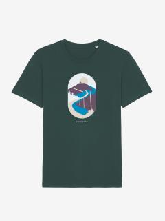 Pánské tričko Krkonoše / Sněžka · Zelená glazed Velikost: XL