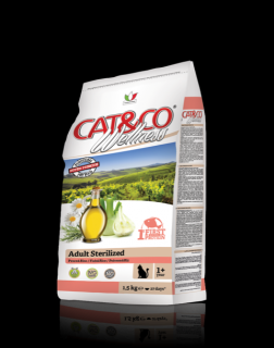 AKCE - CAT&amp;CO wellness adult sterilized ryba 1,5kg  ((super-premium) kompletní vyvážené krmivo pro dospělé kočky všech plemen)