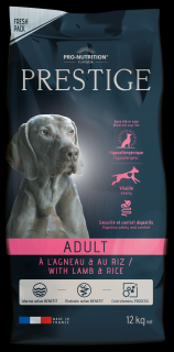 AKCE - Flatazor PRESTIGE adult jehněčí/rýže 12kg (super-premium)  (kompletní vyvážené krmivo pro dospělé psy všech plemen)