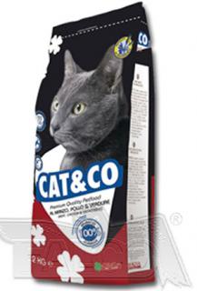 CAT&amp;CO mix hovězí, kuře 20kg (premium) (kompletní krmivo vhodné pro kočky od ranného mládí až do dospělosti a stáří)