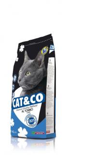CAT&amp;CO ryba 2kg (premium) (je kompletní krmivo vhodné pro kočky od ranného mládí až do dospělosti a stáří)