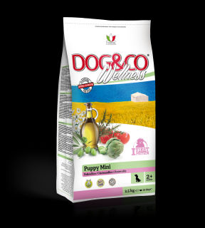 Dog&amp;co wellness puppy mini kuře s rýží 2,5kg (super-premium)  (kompletní vyvážené krmivo pro štěňata malých plemen)
