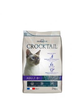 DOPRODEJOVÁ CENA - CROCKTAIL adult sterilized 8+  2kg (super-premium)  (kompletní vyvážené krmivo pro starší kastrované kočky)