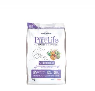 DOPRODEJOVÁ CENA - PURE LIFE FOR CATS sterilized 8+  2kg (super-premium) (Kompletní krmivo starší kastrované kočky)