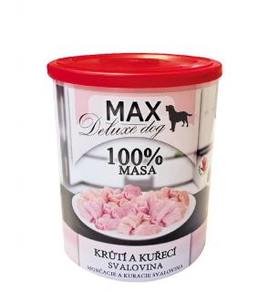 MAX deluxe KRŮTÍ A KUŘECÍ SVALOVINA 800g