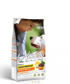 NAXOS ADULT MEDIUM kuřecí 3kg (super-premium) (kompletní vyvážené krmivo pro dospělé psy)
