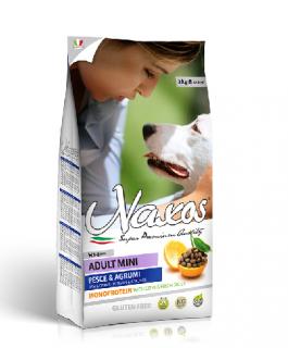 NAXOS ADULT MINI rybí 7kg (super-premium) (kompletní vyvážené krmivo pro dospělé psy malých plemen)
