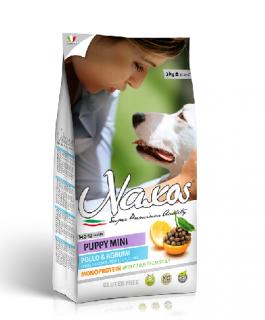 NAXOS PUPPY MINI kuřecí 7kg (super-premium) (kompletní a vyvážené krmivo pro štěňata malých plemen )