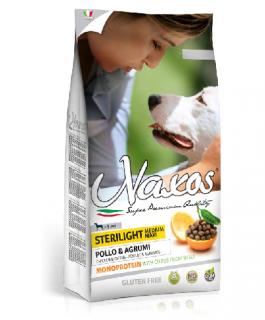 NAXOS STERILIGHT ADULT MEDIUM/MAXI 12kg (super-premium) (Kompletní krmivo pro dospělé obézní nebo kastrované psy středních a velkých plemen)